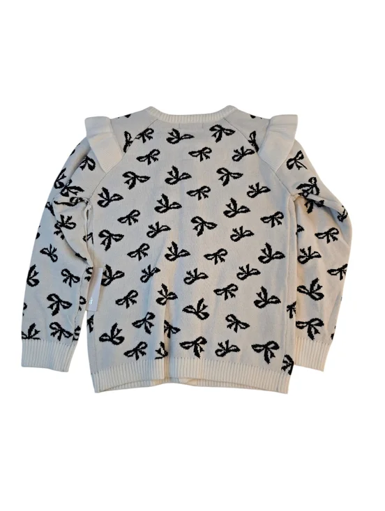 Between Ruffle Bow Cardigan - Picture 3 of 4